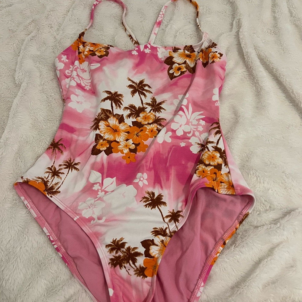 ESPRIT Pink Floral One-Piece Swimsuit